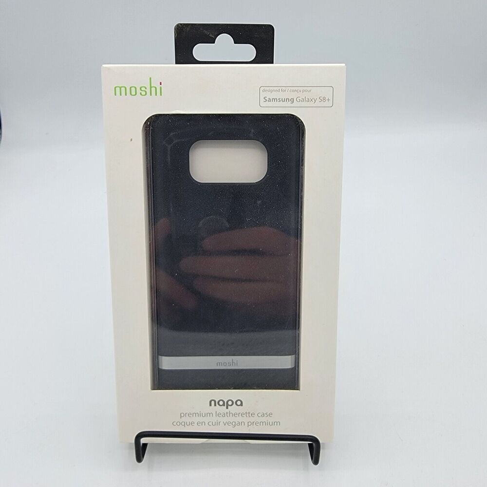 MOSHI Napa Vegan Leather Case for Samsung Galaxy S8+ Plus in Black